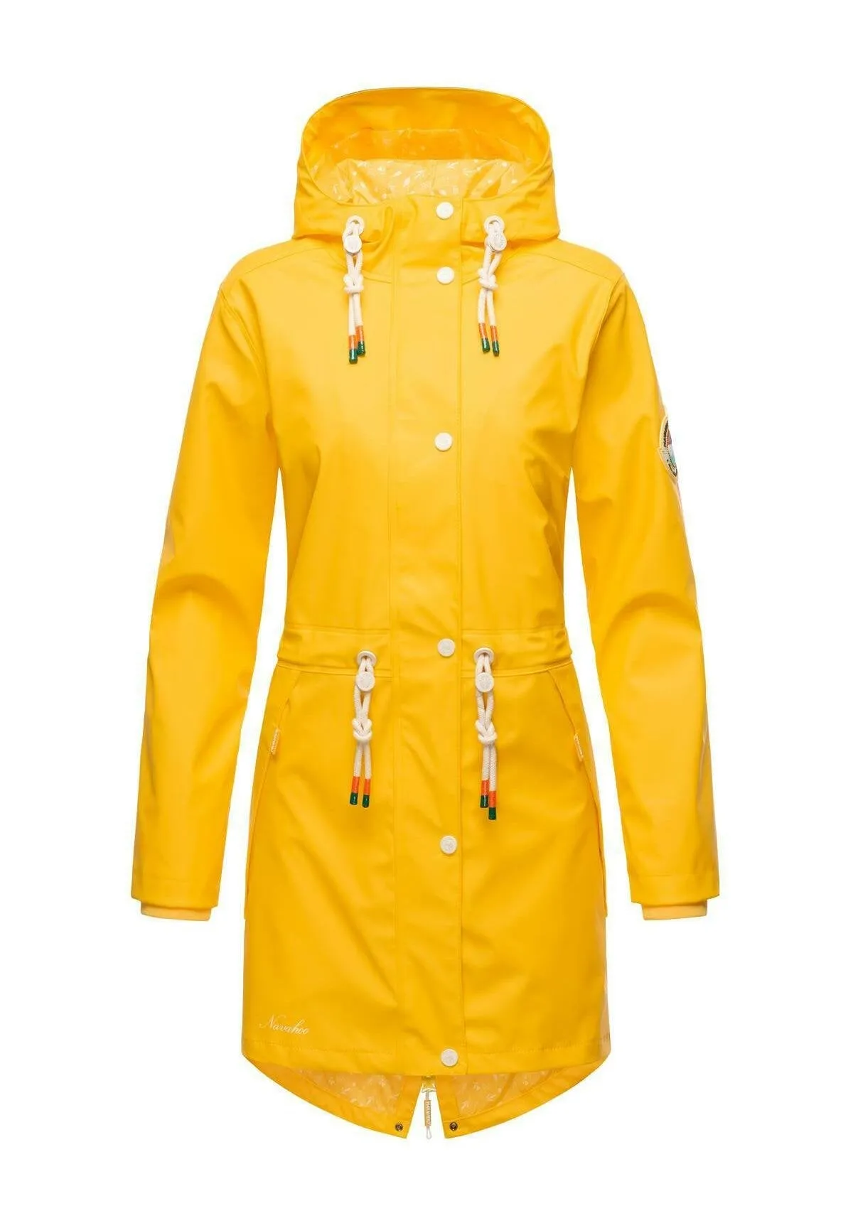 Navahoo Tie Waist Parka, Yellow