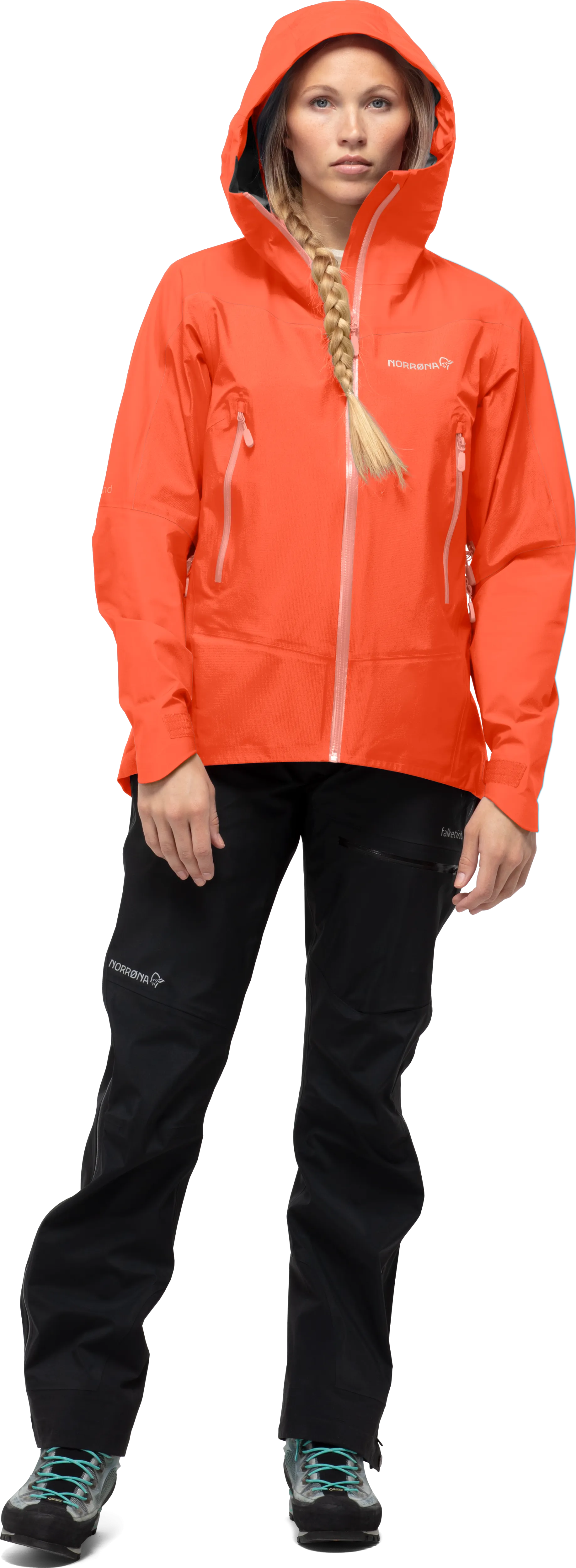 Norrøna Women&#x27;s Falketind Gore-Tex Jacket Orange Alert | Buy Norrøna Women&#x27;s Falketind Gore-Tex Jacket Orange Alert here | Outnorth