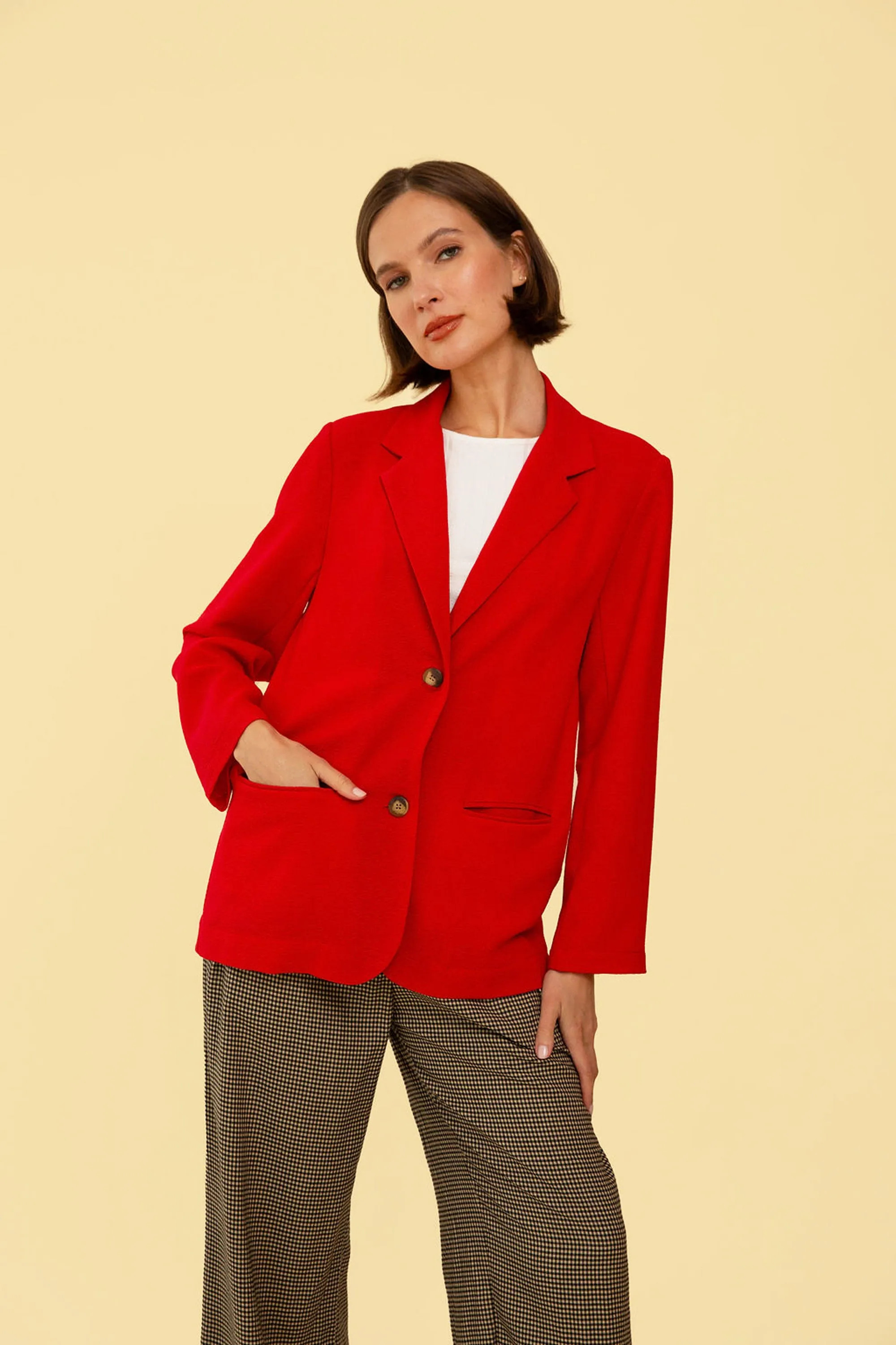 Parker Blazer in Red