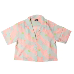 Pastel Wagara Crop Shirt