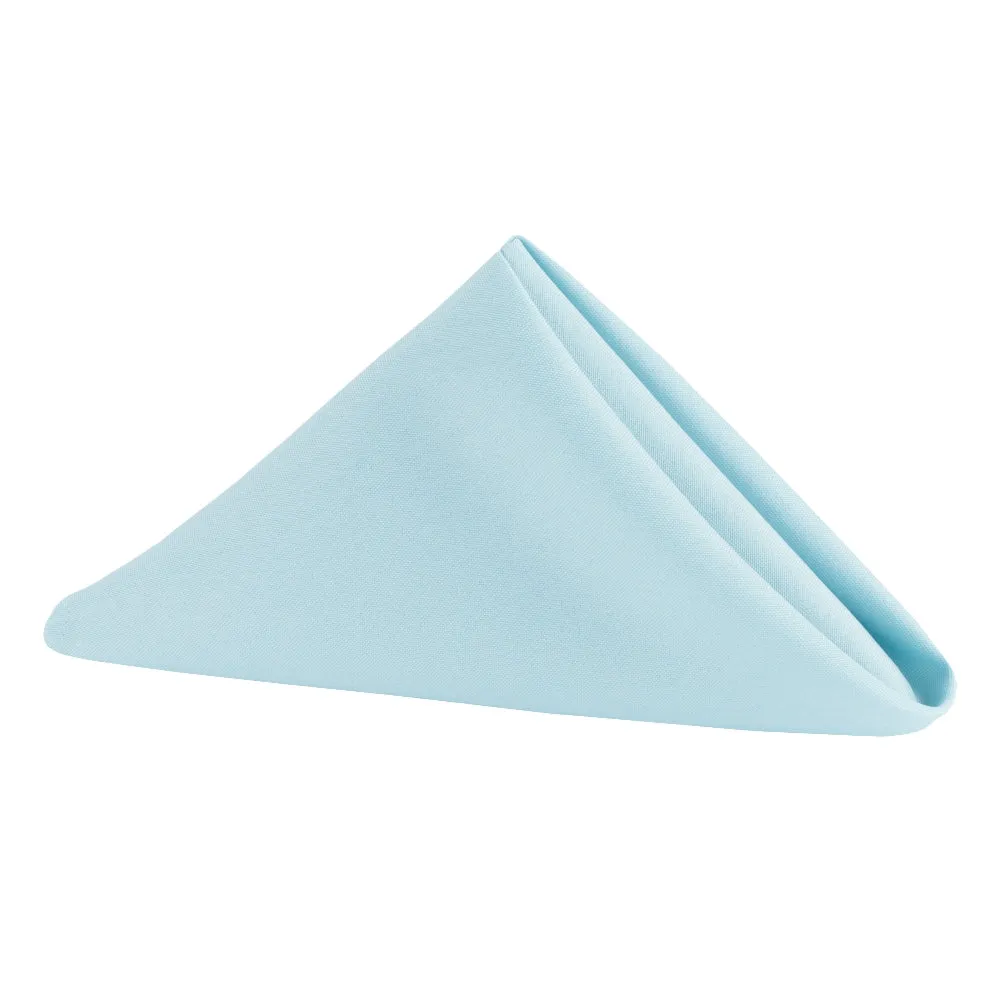 Polyester Napkin 20"x20" - Baby Blue