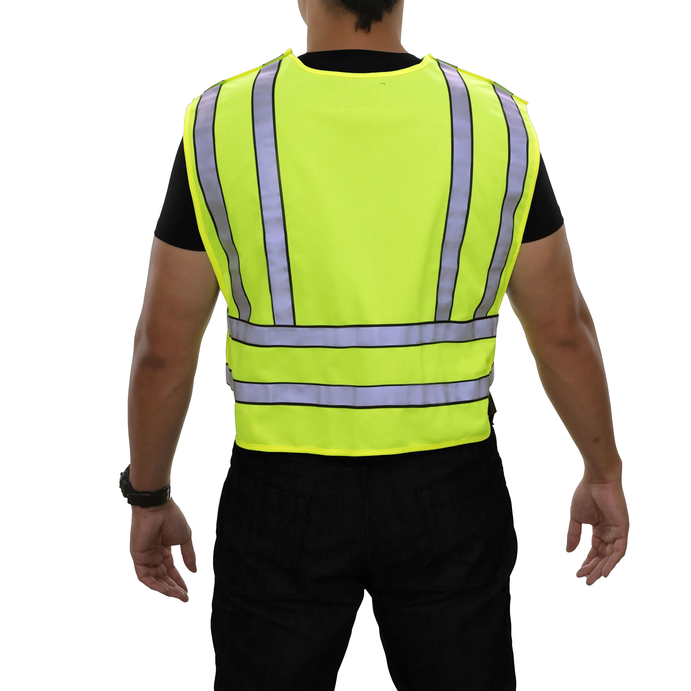 Public Safety Vest Hi Vis Vest 4pt Breakaway Tactical ANSI 207