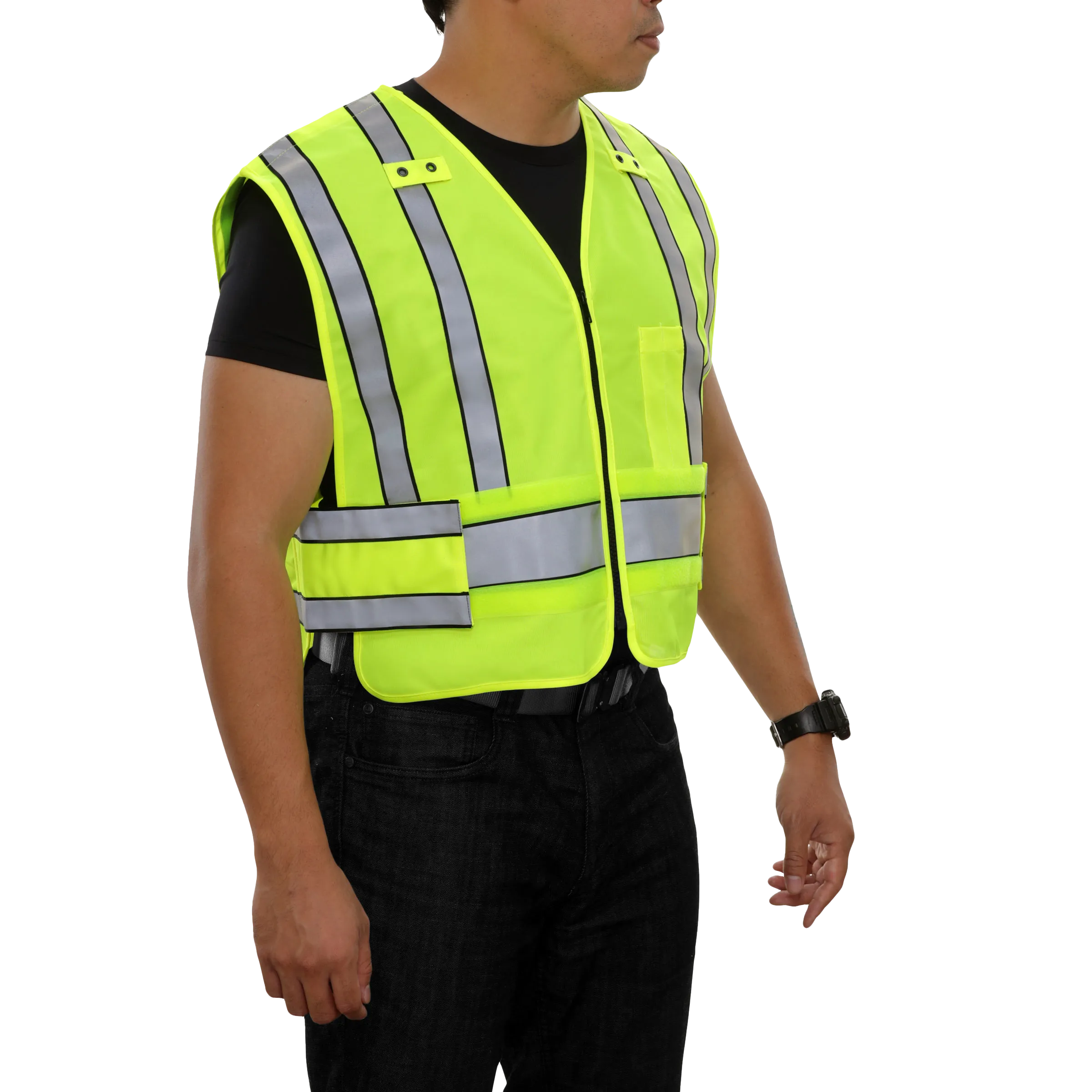 Public Safety Vest Hi Vis Vest 4pt Breakaway Tactical ANSI 207