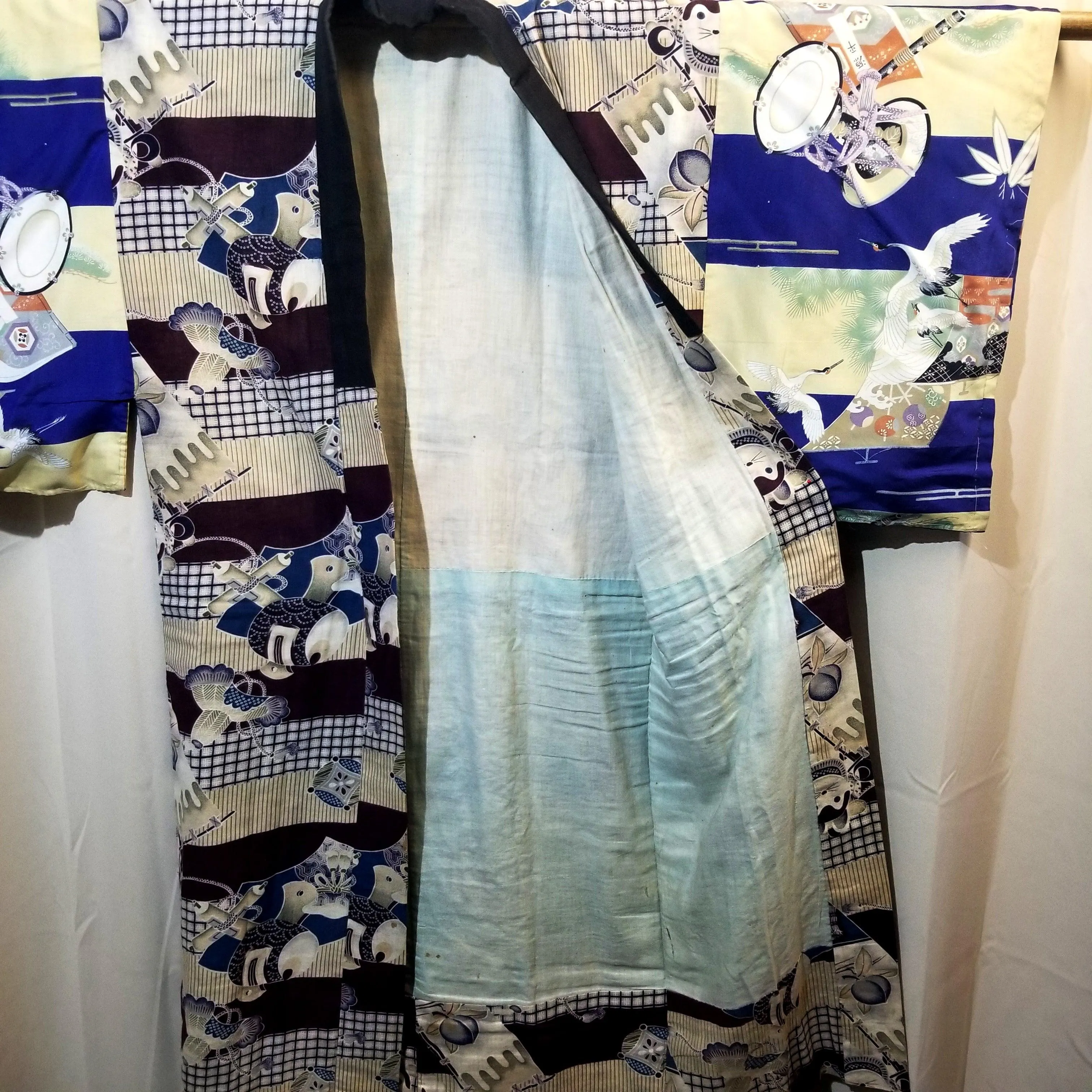 "Good Fortune" Vintage Man's Underkimono