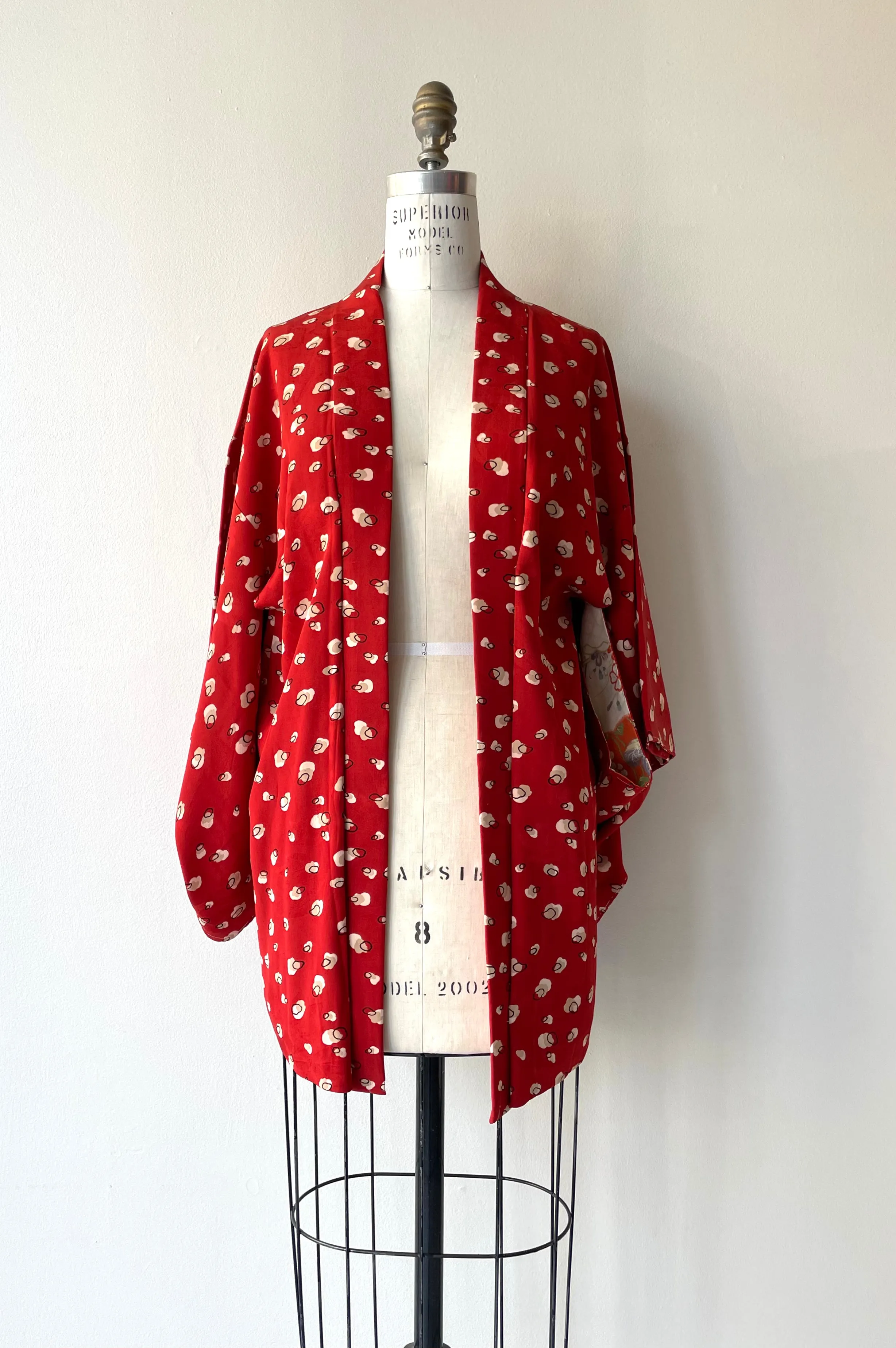 Red Cloud Silk Haori