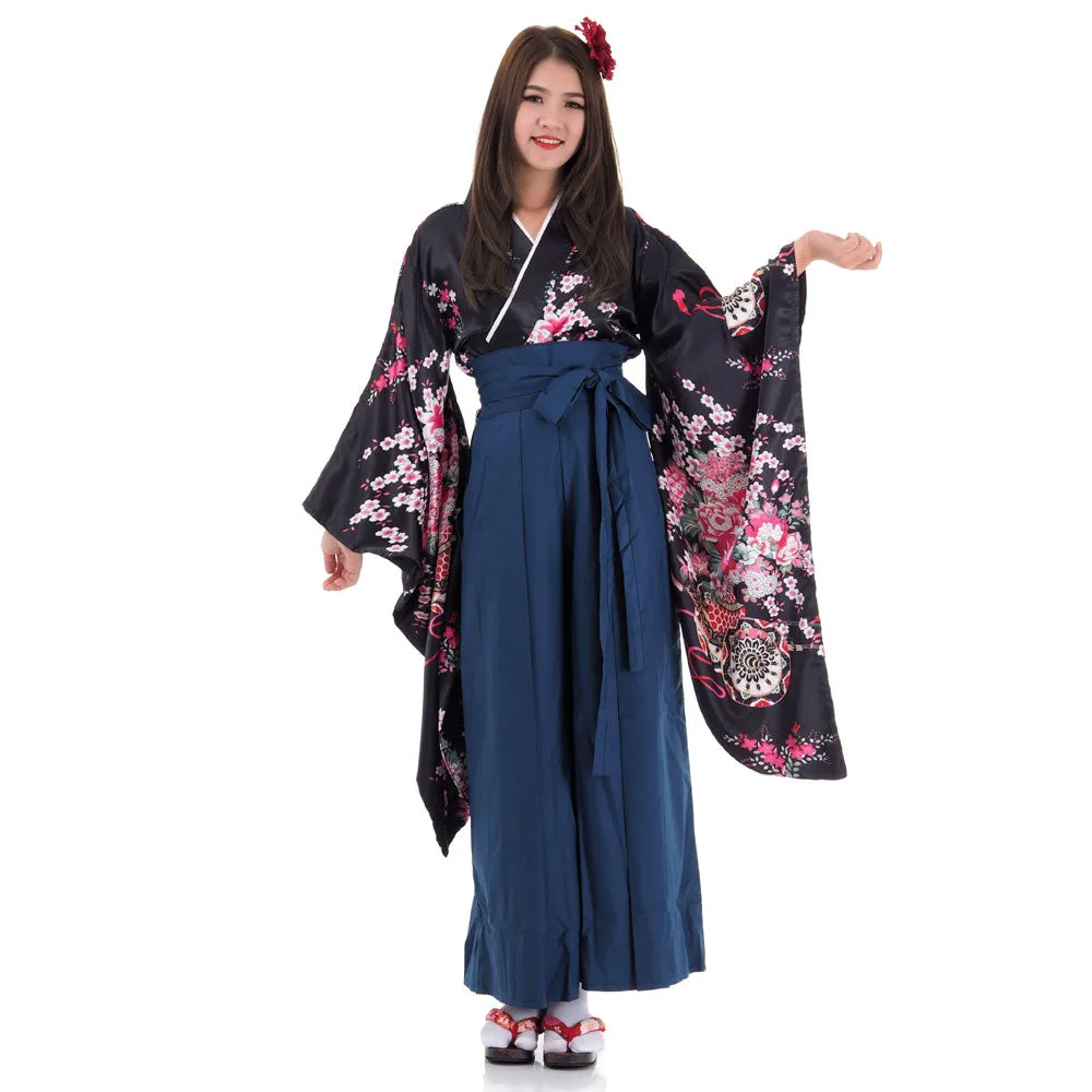 Rei Japanese Kimono Set for Women Hakama Style