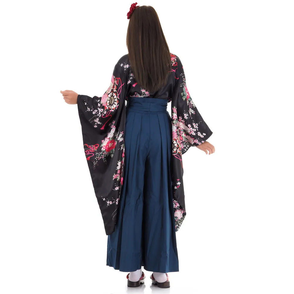 Rei Japanese Kimono Set for Women Hakama Style