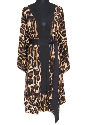 Safari - Wild Cat Kimono (Black)