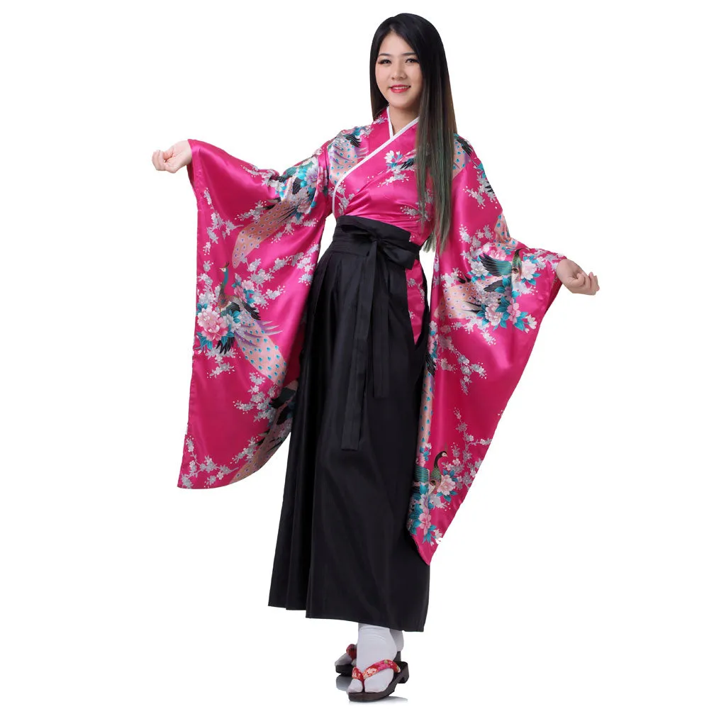 Sakura Japanese Samurai Kimono Set for Women