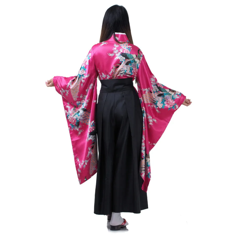 Sakura Japanese Samurai Kimono Set for Women