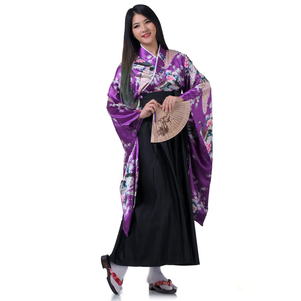 Sakura Japanese Samurai Kimono Set for Women