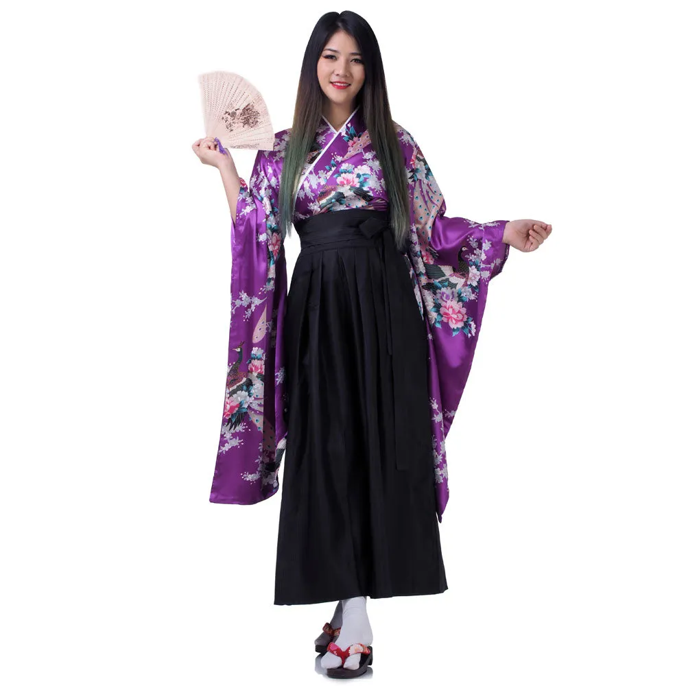 Sakura Japanese Samurai Kimono Set for Women