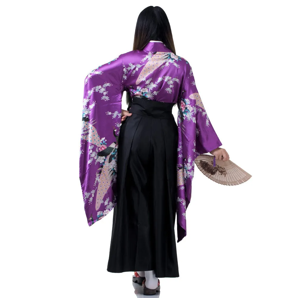 Sakura Japanese Samurai Kimono Set for Women