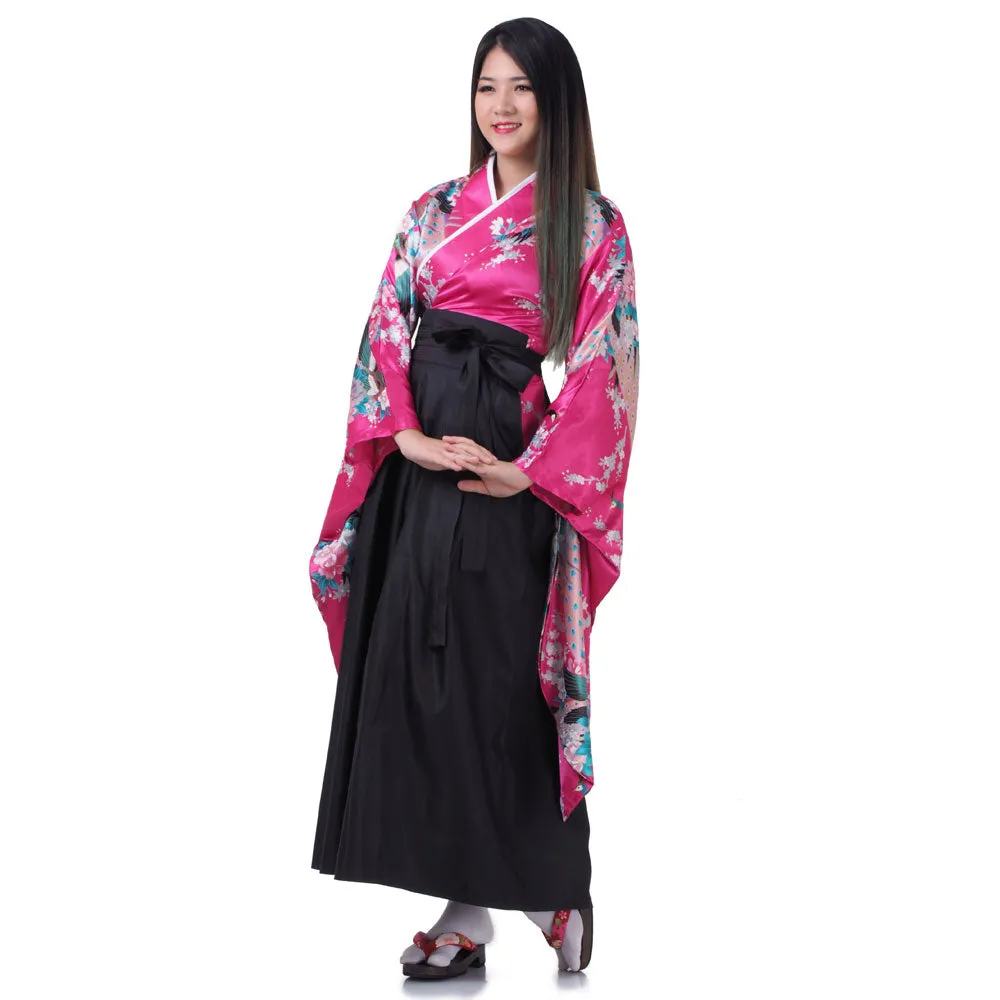 Sakura Japanese Samurai Kimono Set for Women