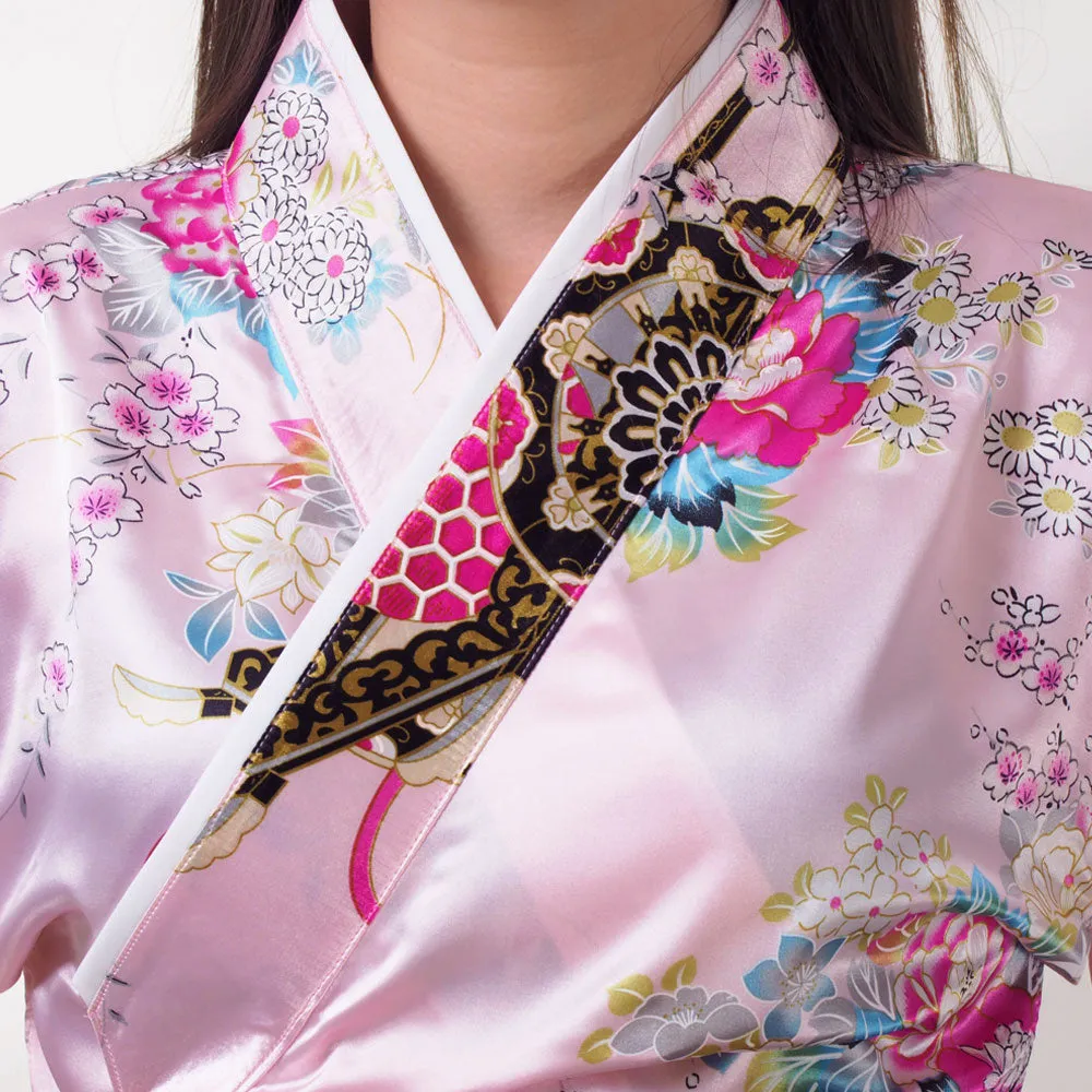 Sakura Japanese Samurai Kimono Set for Women