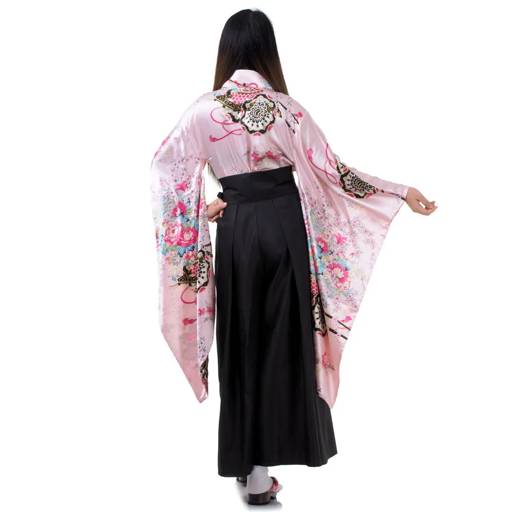 Sakura Japanese Samurai Kimono Set for Women