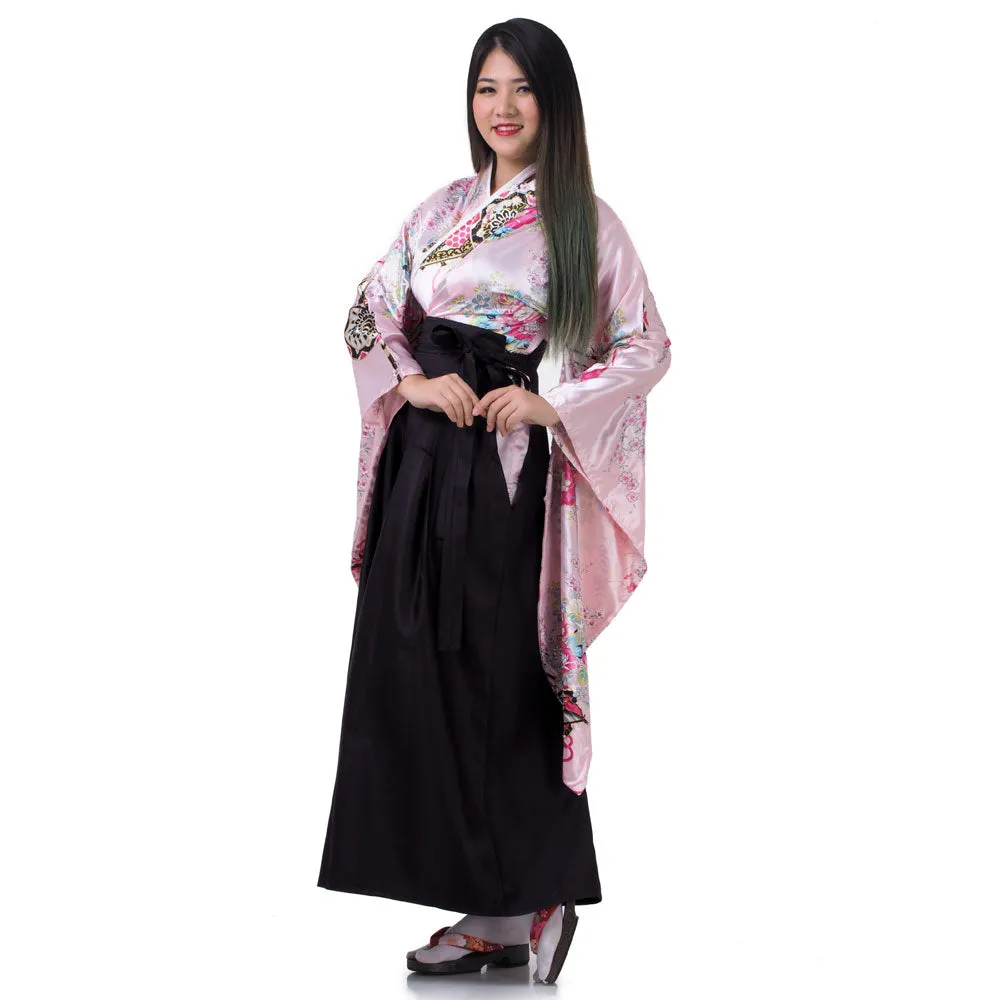 Sakura Japanese Samurai Kimono Set for Women