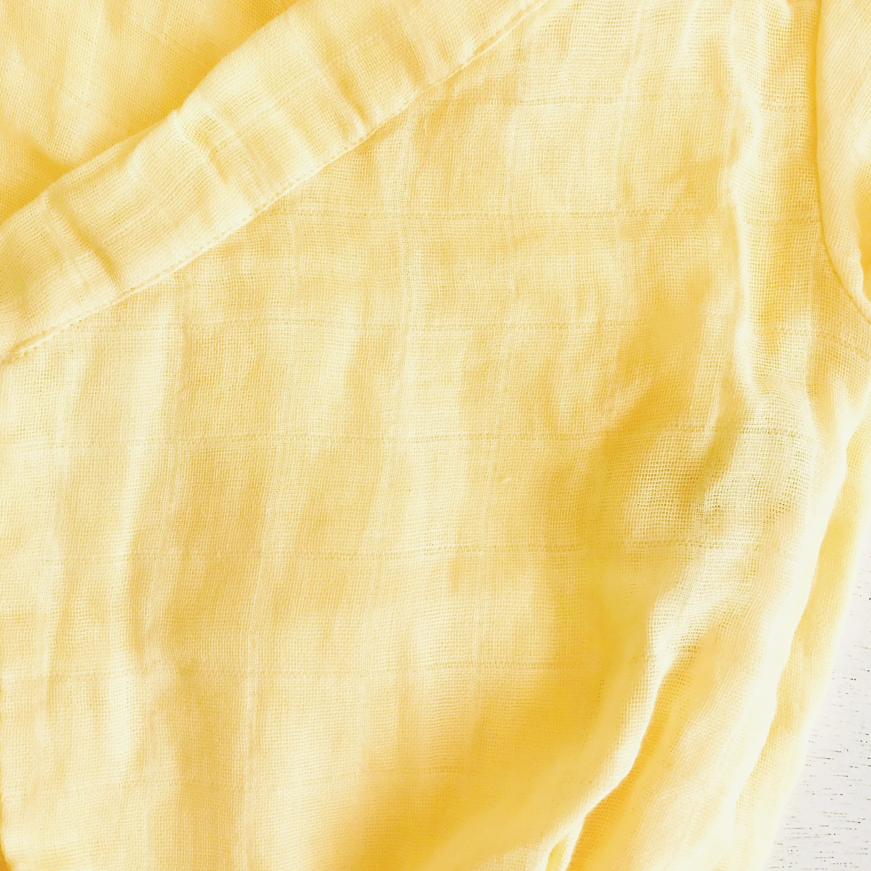 Sakura Kimono Onesie in Organic Muslin - Yellow