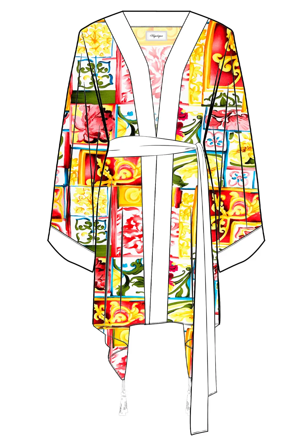 Siciliana - Gianna Kimono (Off-White)