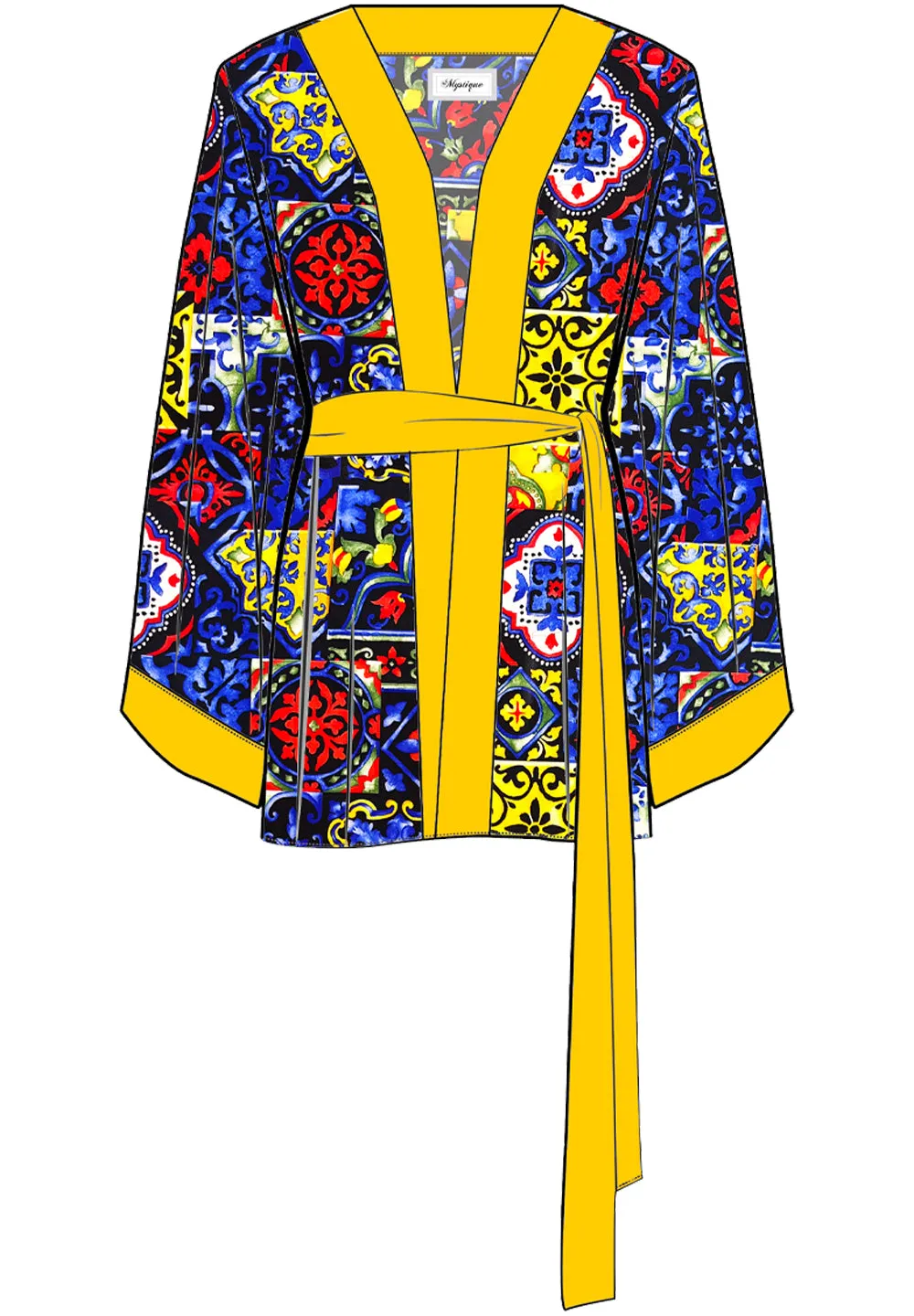 Siciliana - Valentina Kimono (Yellow)