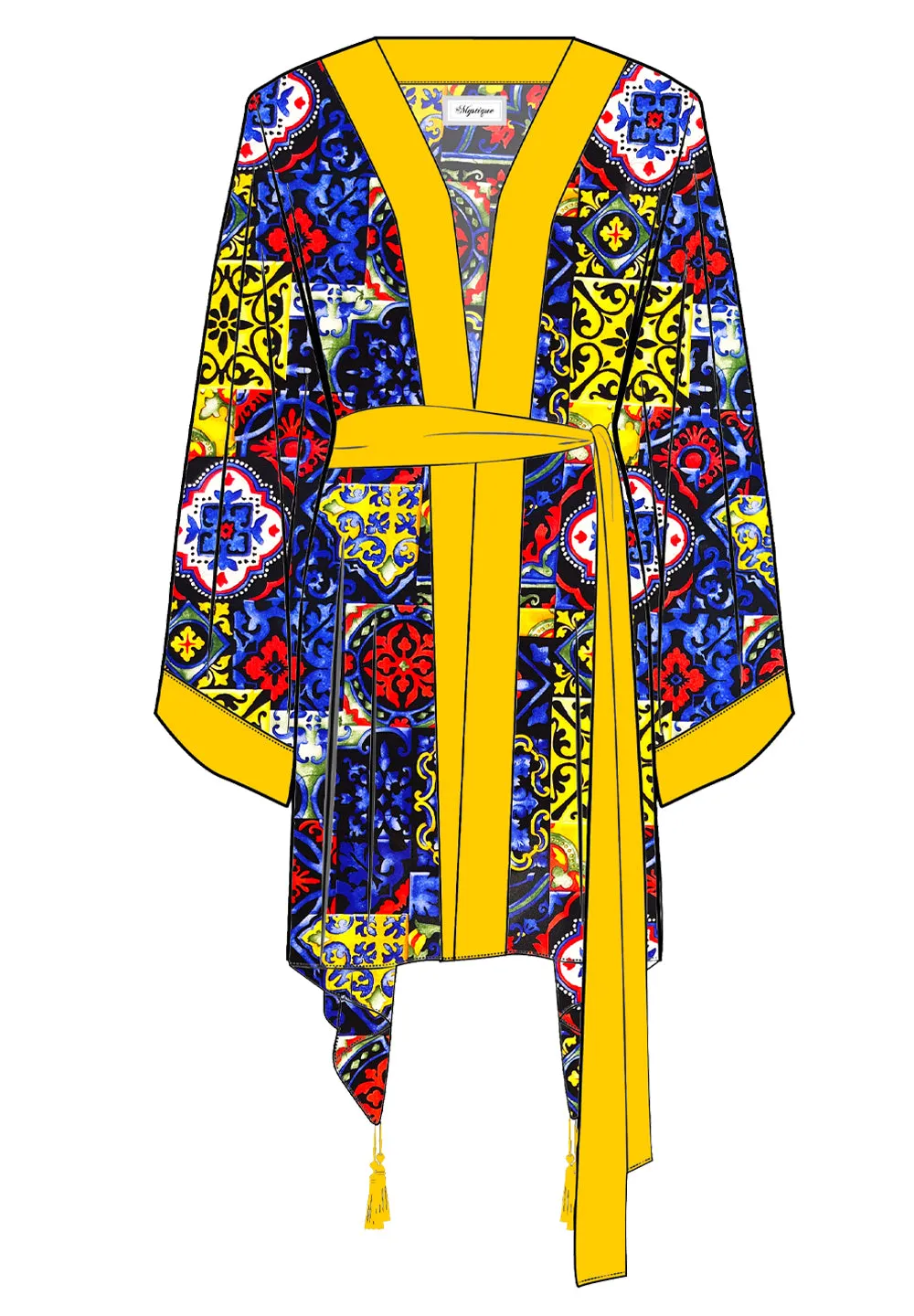 Siciliana - Valentina Kimono (Yellow)