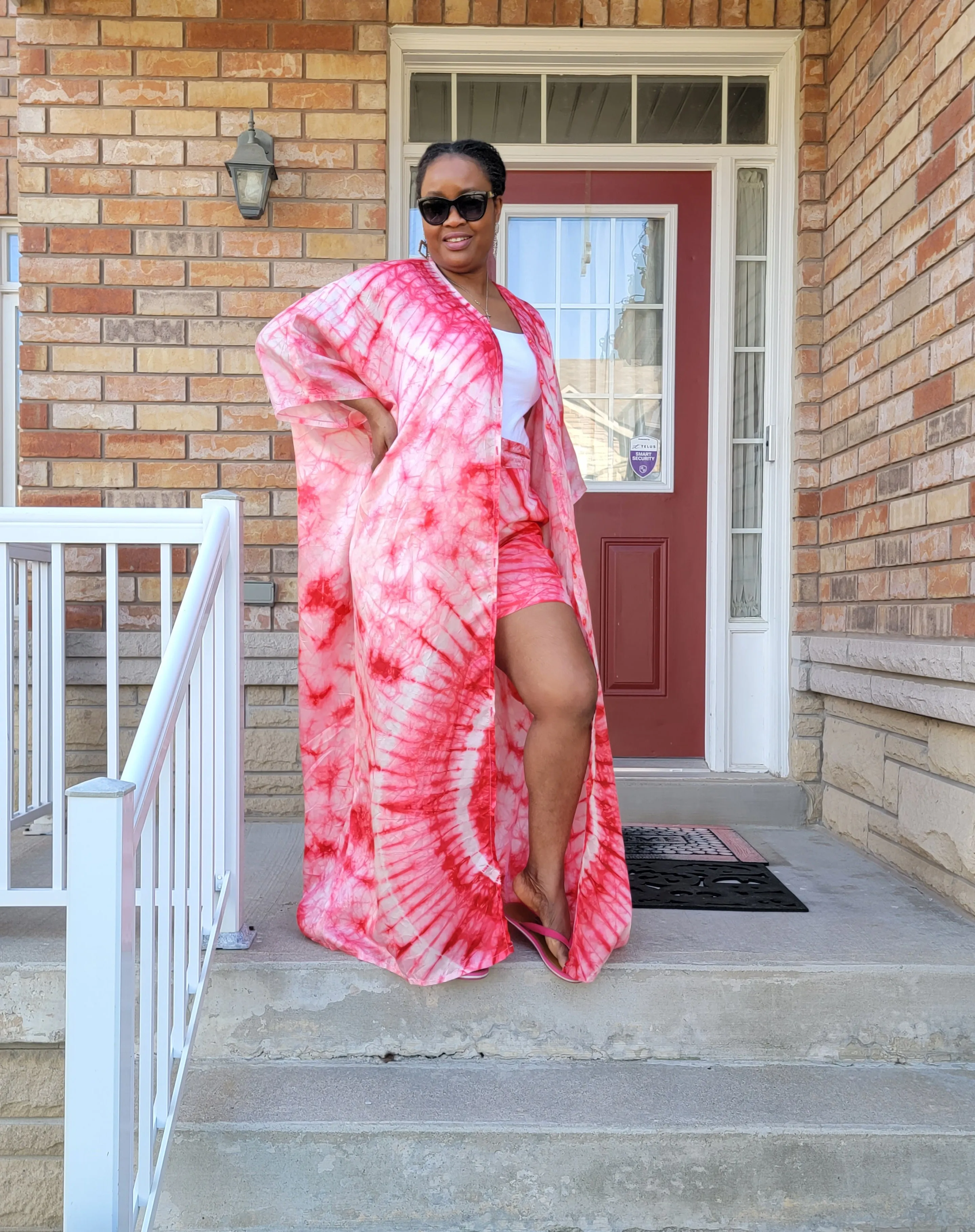 Silk Kimono/Boubou and Short