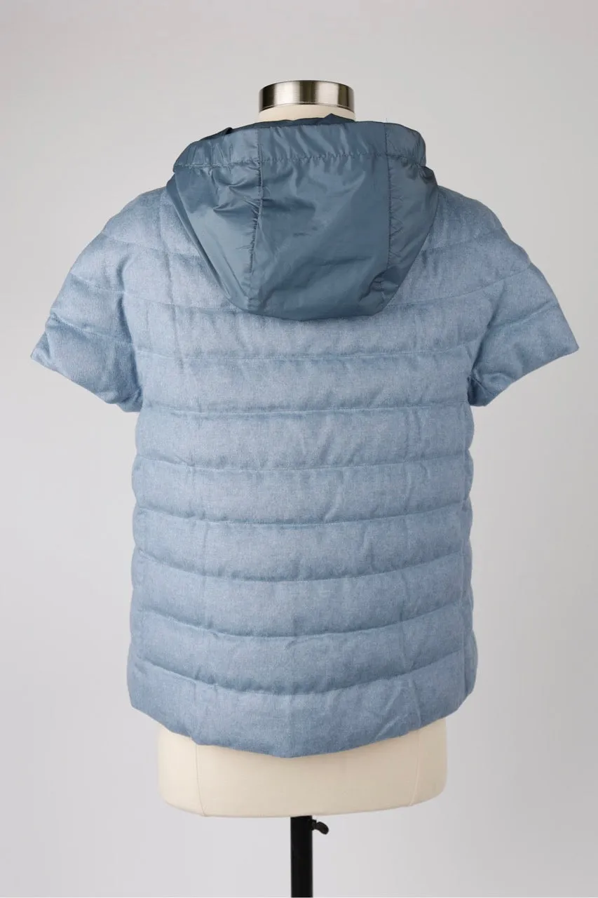 Silk/Cashmere Puffer Vest