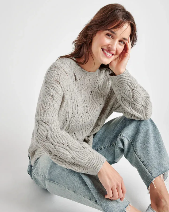 SPLENDID DIANA SWEATER HEATHER GREY MARL