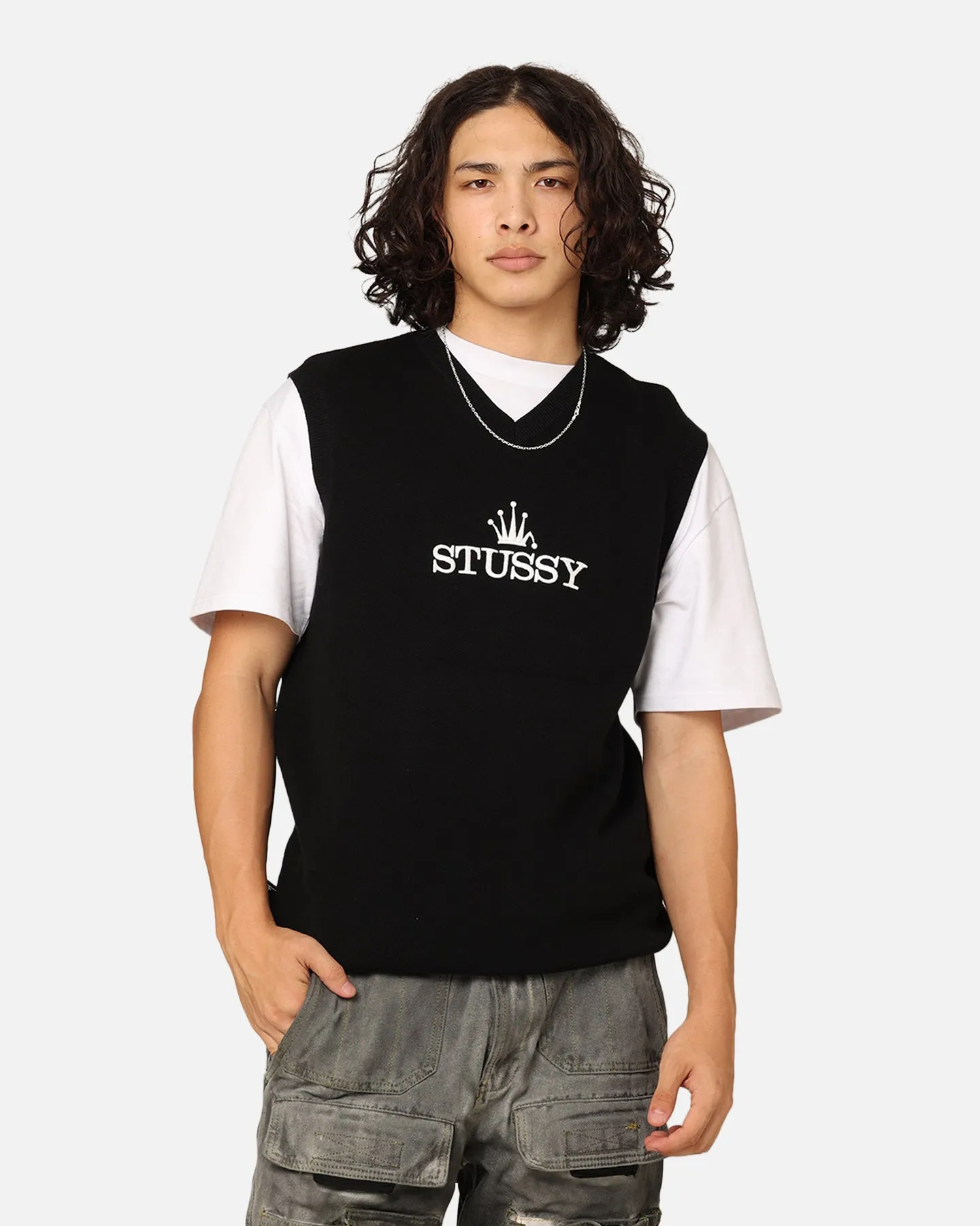 Stüssy Glamour Knit Vest Black