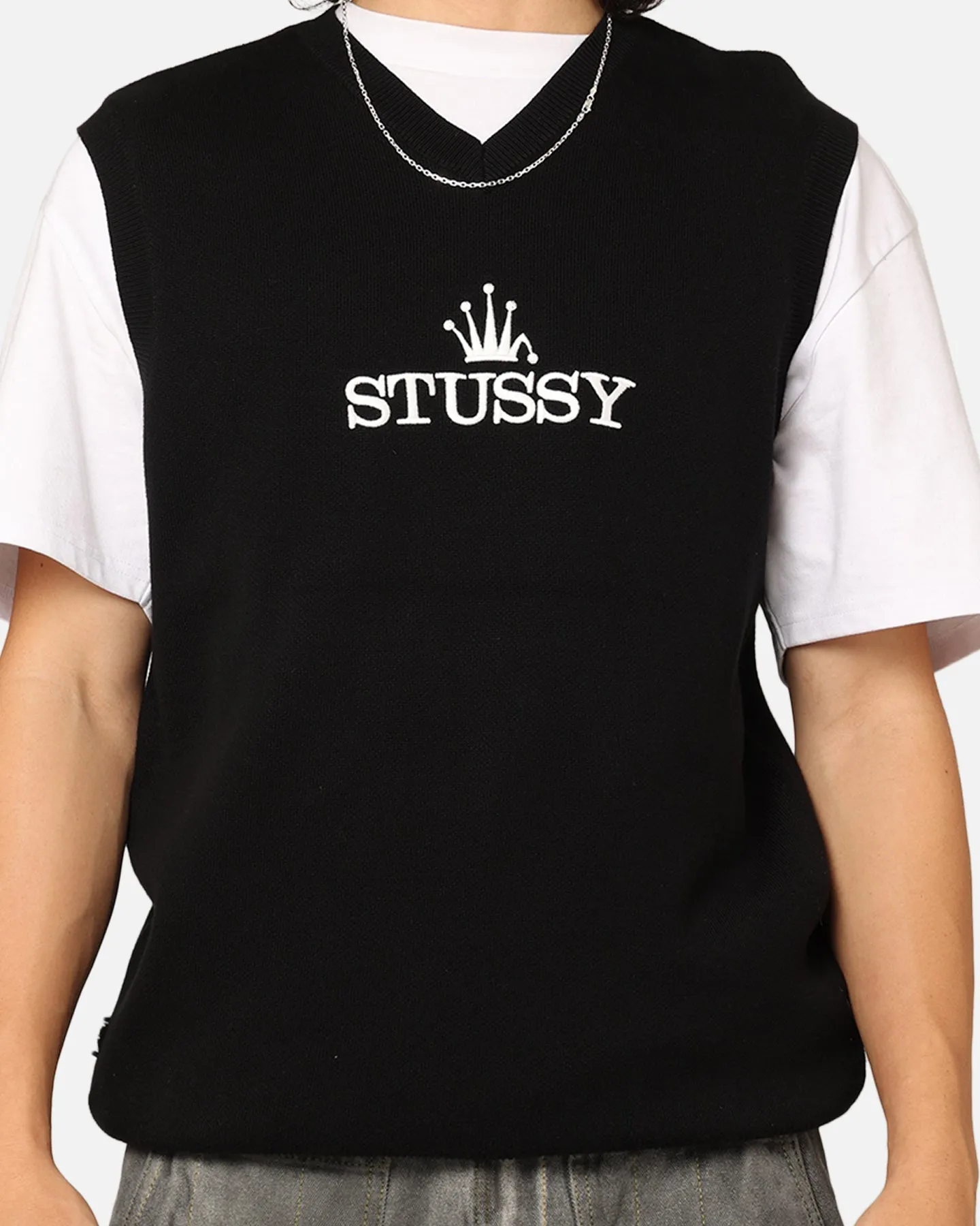 Stüssy Glamour Knit Vest Black