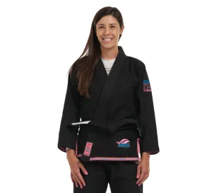 Suparaito Women's BJJ Gi Black/Pink/Blue