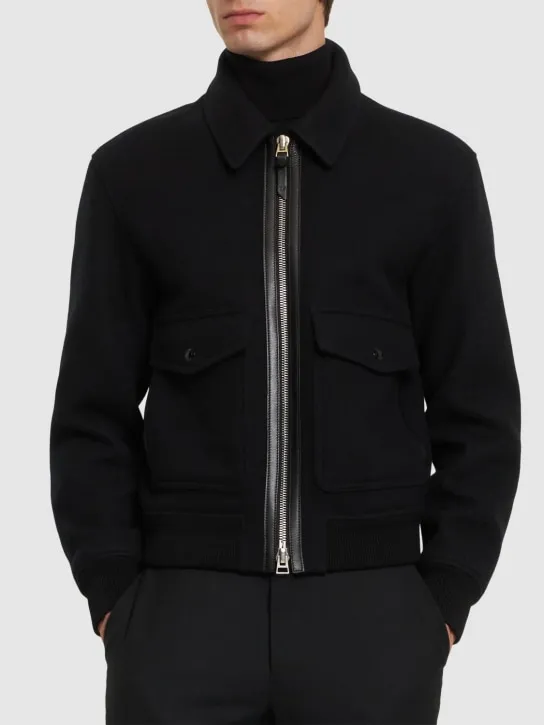 Tom Ford   Double face plaid zipped jacket 