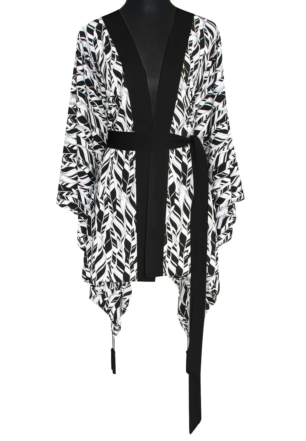 Tulum – Feathers Kimono Skull (Black)