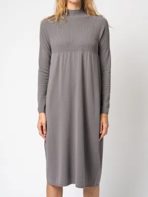 Turtleneck Dress in Viscose and Wool