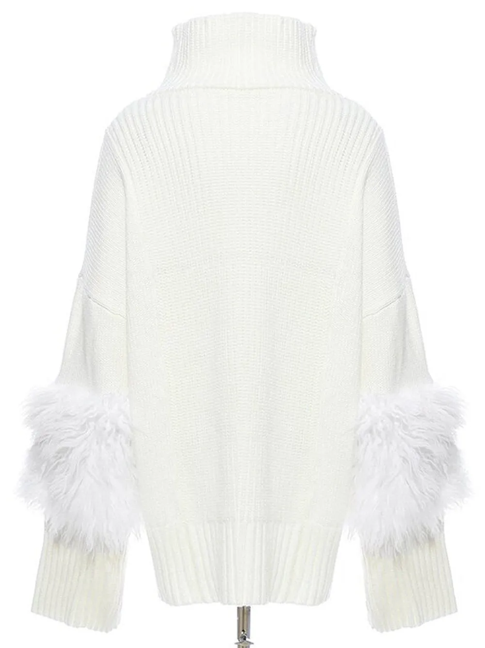 Turtleneck Feathers Sweatshirt