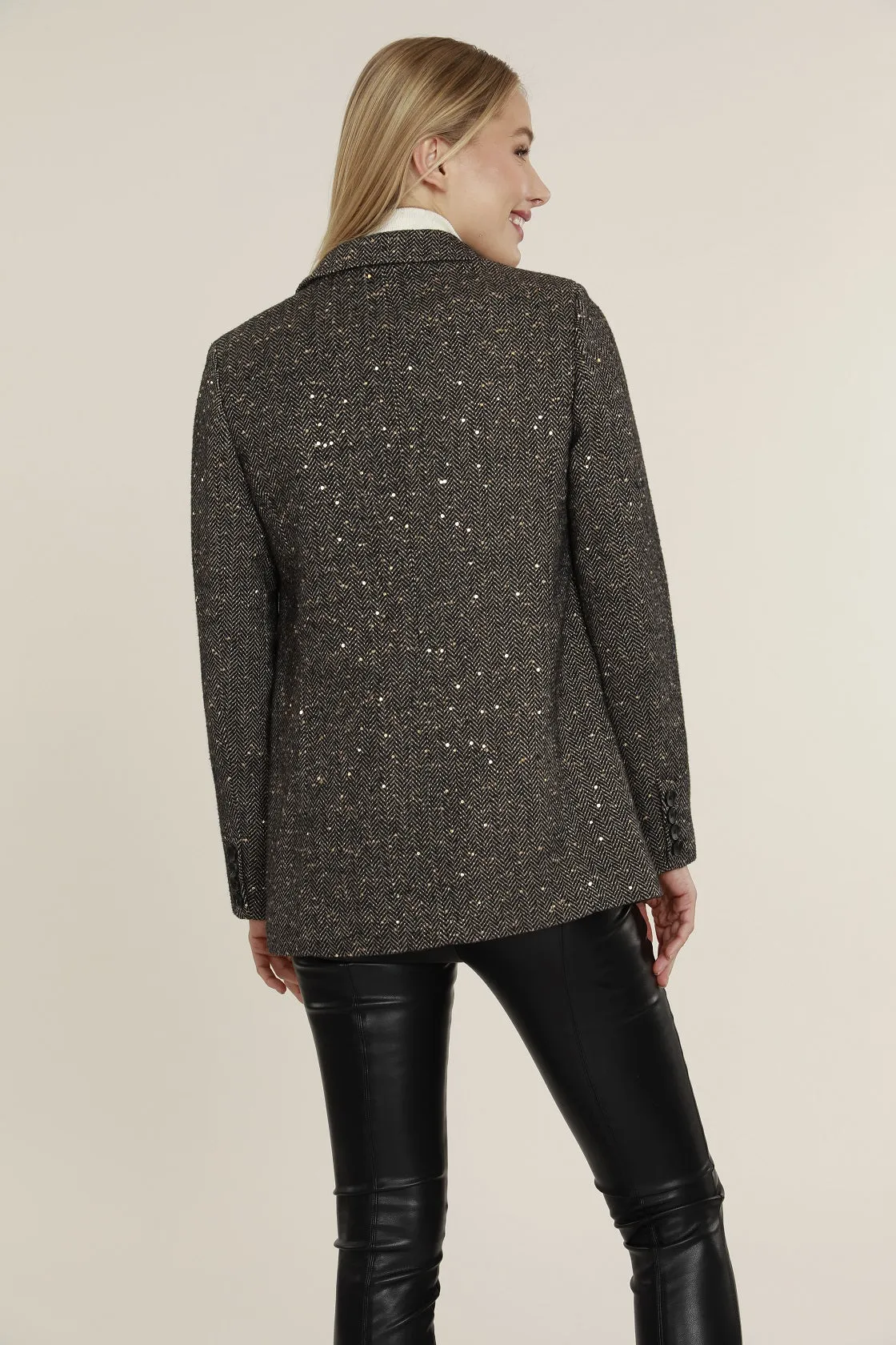 Tweed Micro Sequin Blazer