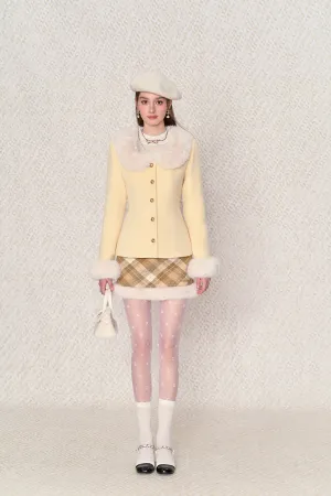 [Underpass] Sweetheart Woolen Jacket & Skirt Set