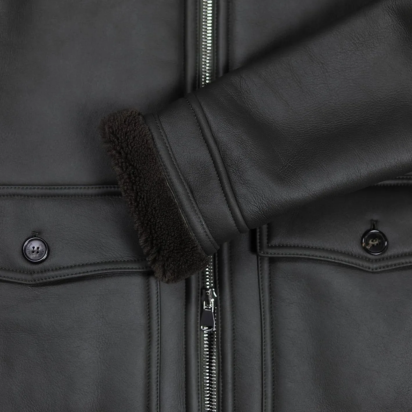 VALSTAR Nappa Shearling Bond Jacket BLACK