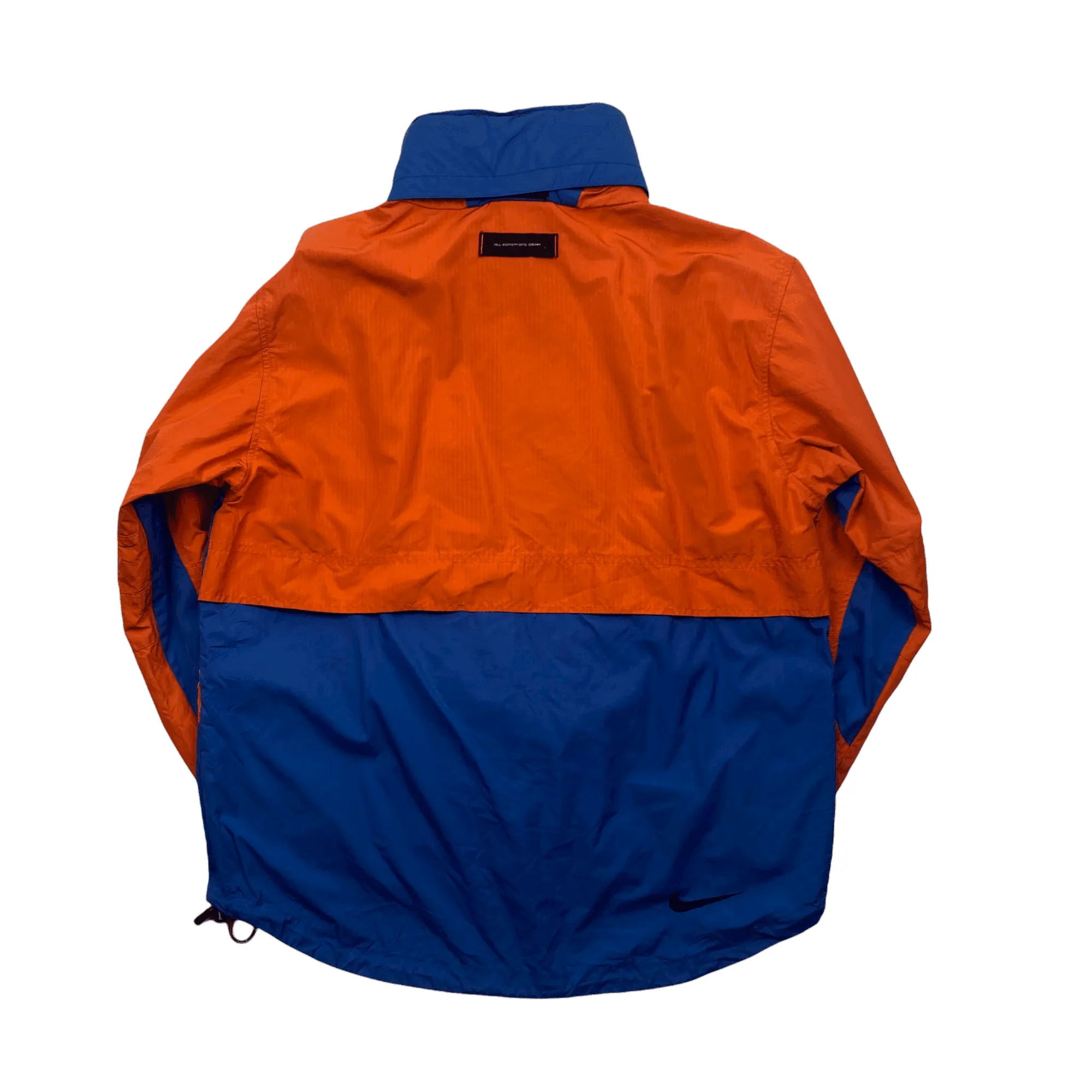 Vintage 90s Orange, Black   Blue Nike ACG Windbreaker Jacket - Small