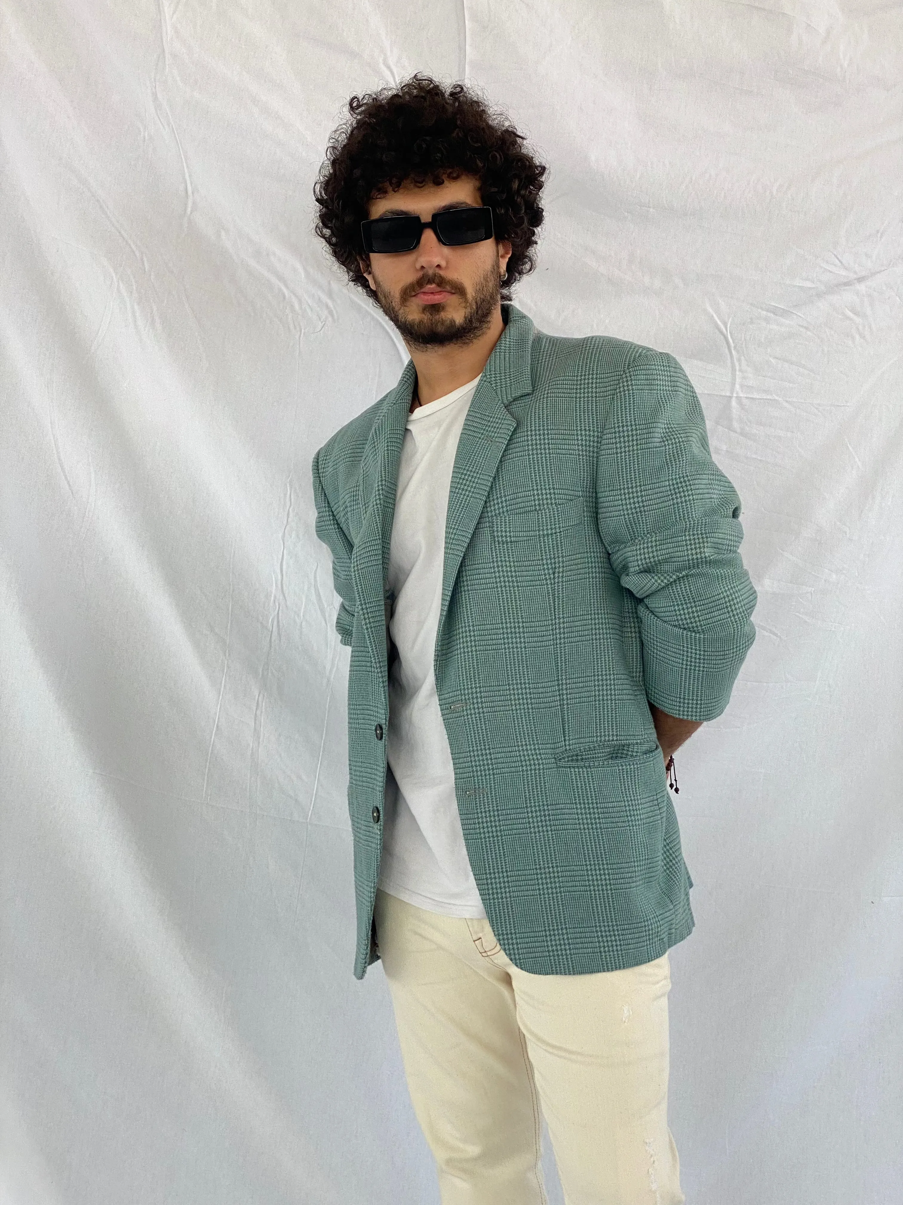 Vintage AQUARIUM Tweed Blazer