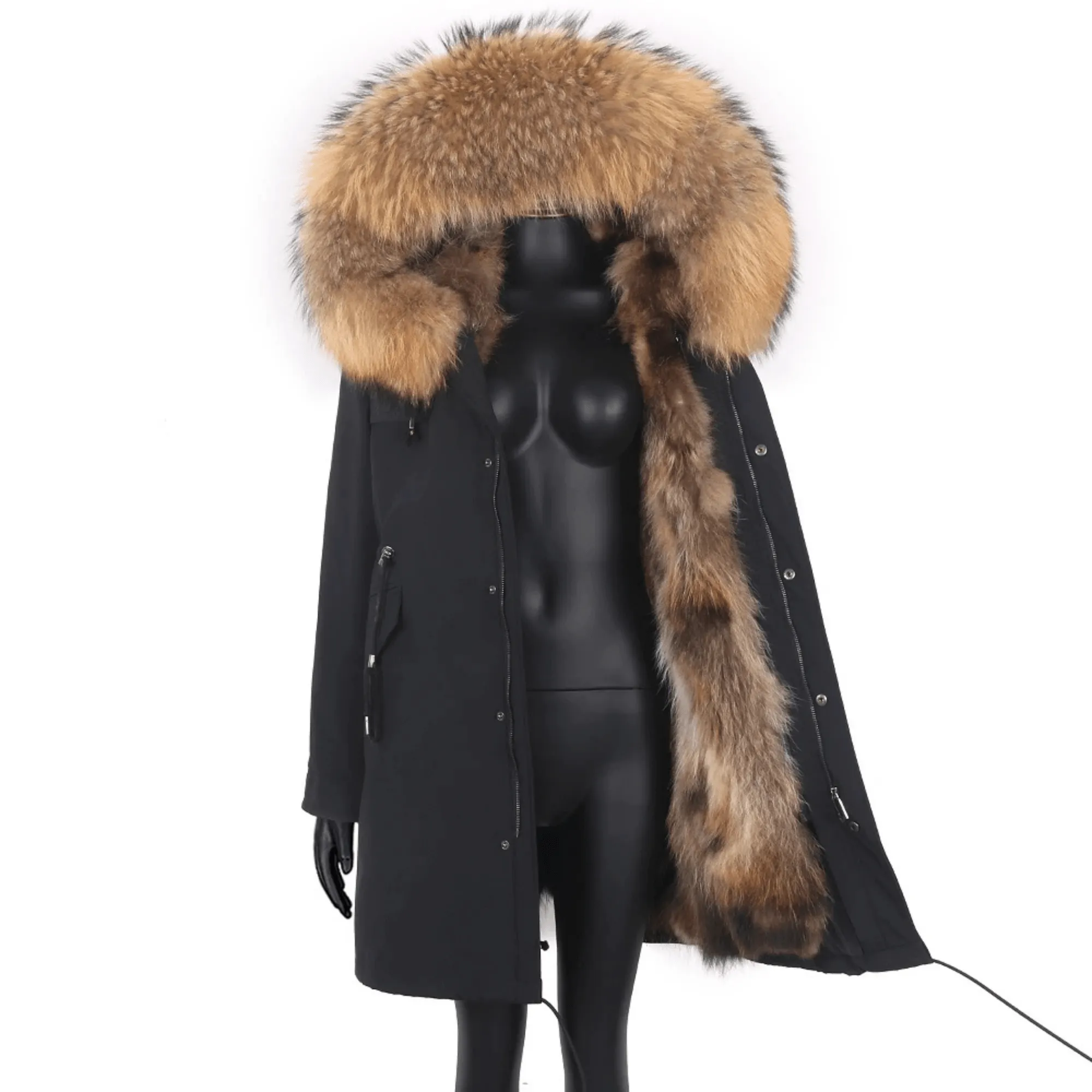 Women's Luxury Real Fur Waterproof Parka "Alpha Style"